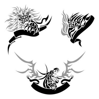 Tattoo with templates clipart