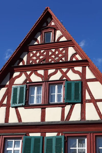 stock image Half-timbered house in Bavaria / Frankonia