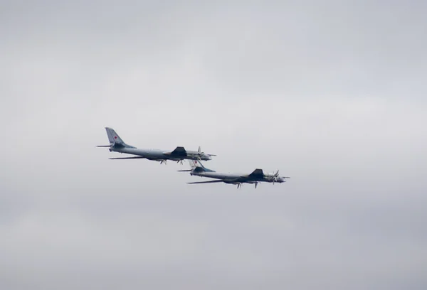 Стратегические бомбардировщики Ту-95 "Медведь" — стоковое фото