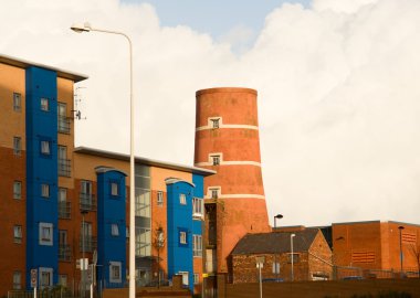 Residential buildings in Preston clipart