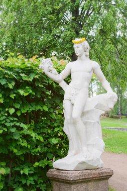 Kuskovo estate, Moscow: Bacchus statue clipart