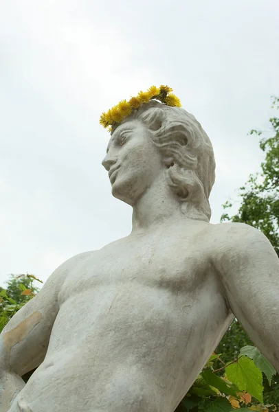 stock image Kuskovo estate, Moscow: Bacchus statue