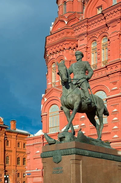 Marshall Zhukov monument — Stock Photo, Image