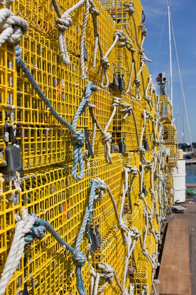 Yellow Lobster Traps — Stock Photo, Image
