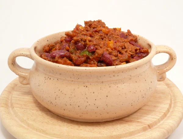 Red hot chili fazolový hrnec — Stock fotografie