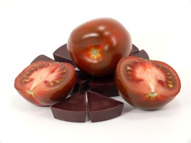 Chocolate tomatoes clipart