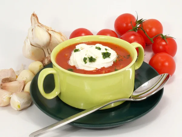 Soupe de tomates fraîches — Photo