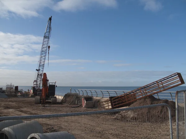 Lugar de construcción junto al mar —  Fotos de Stock
