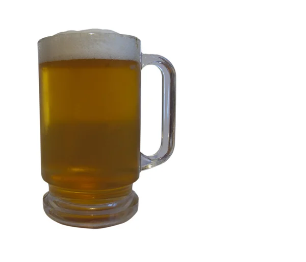 Egy korsó világos sör — Stock Fotó