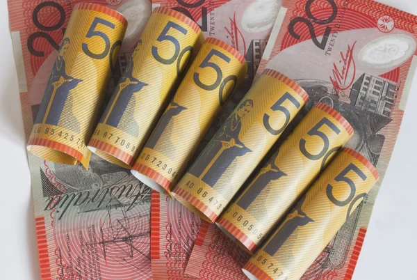 Bankrulle australiska dollar — Stockfoto