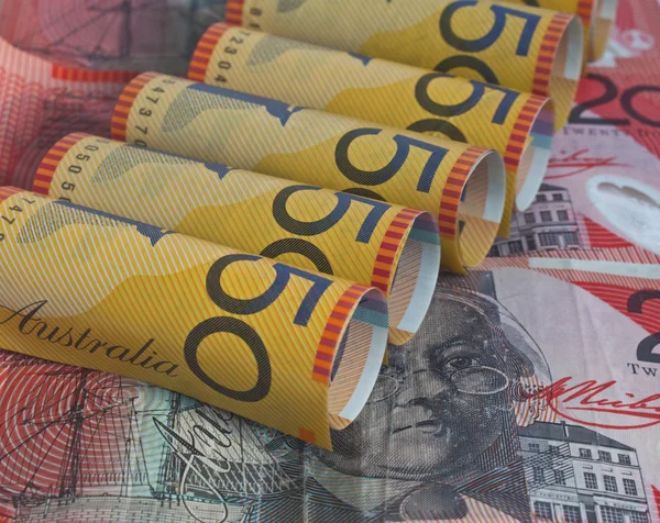 Australiska dollar 20 och 50 — Stockfoto