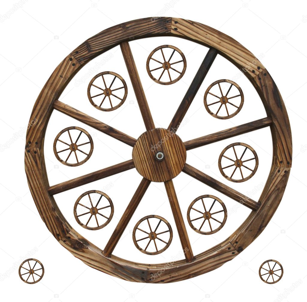 Wagon Wheels isolated