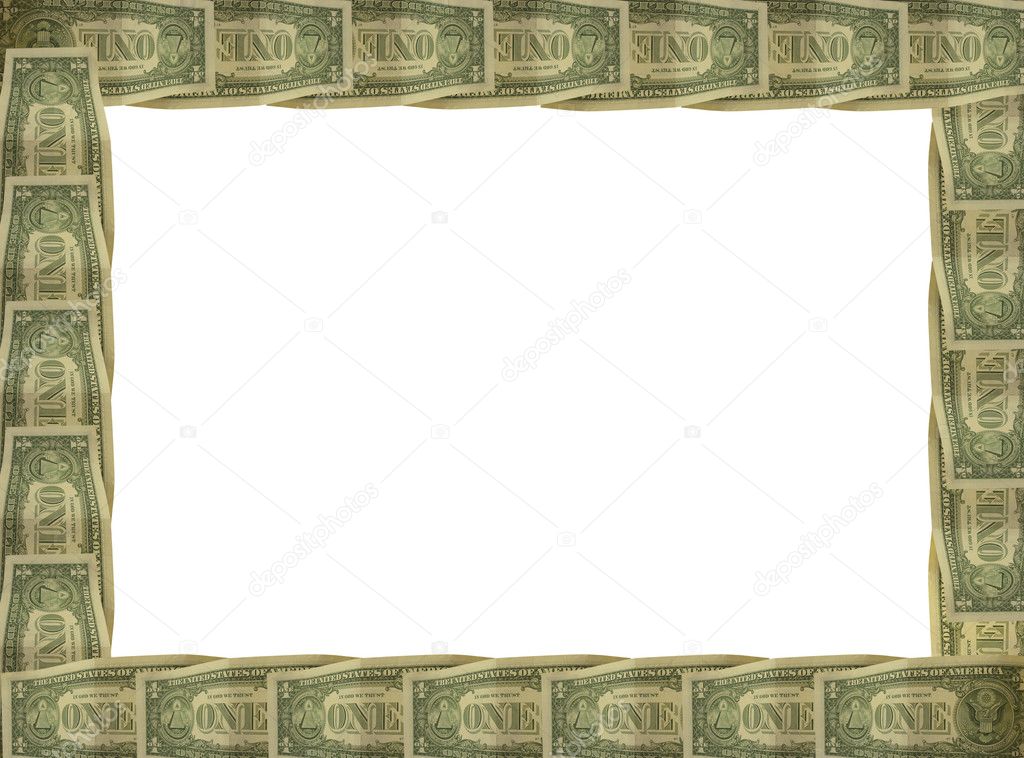 Dollar bill with white border — Stock Photo © theclarkester #3088880