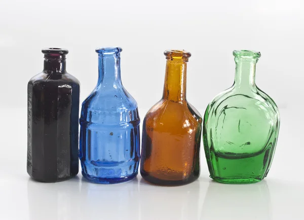 Old style medicine bottles — Stock Photo, Image