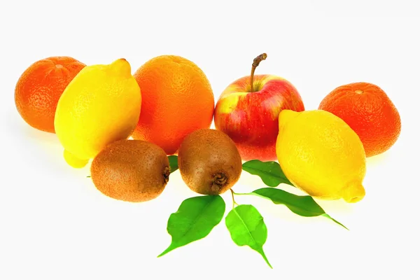 Kiwi, Zitronen, Orangen — Stockfoto