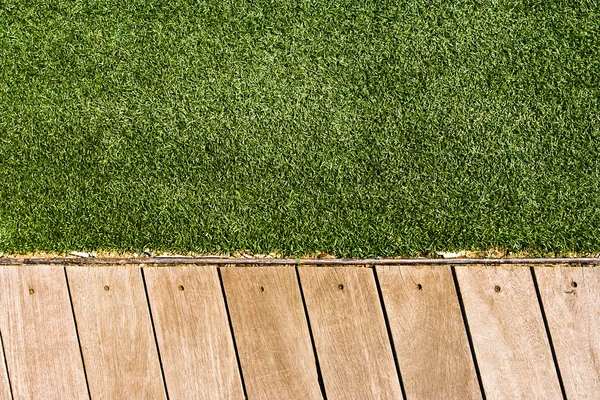 Grass and Wood — Stock Photo, Image