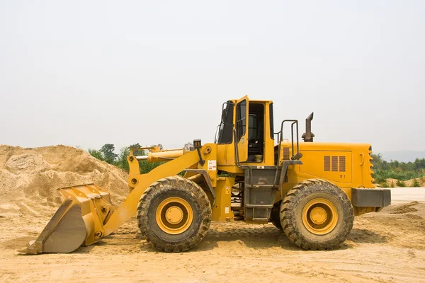 A side of yellow loader. — Stock Photo, Image