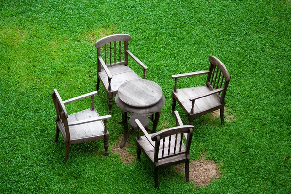 Have og stol - Stock-foto