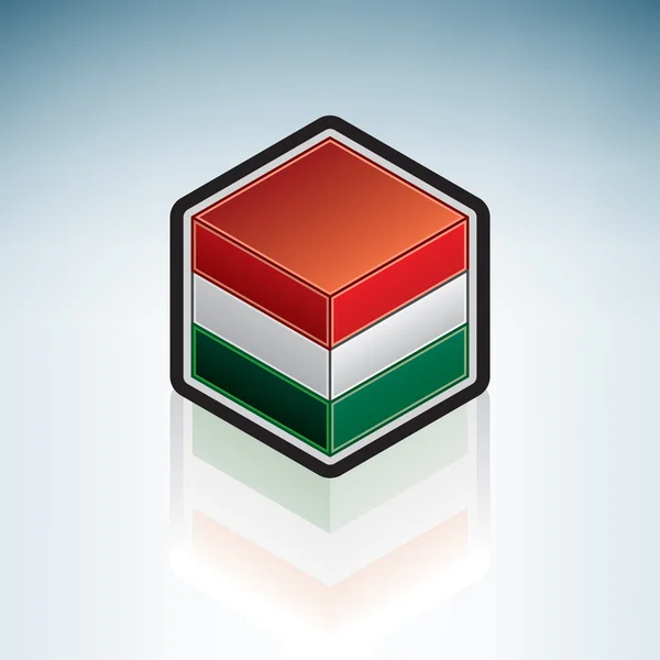 República da Hungria na Europa — Vetor de Stock