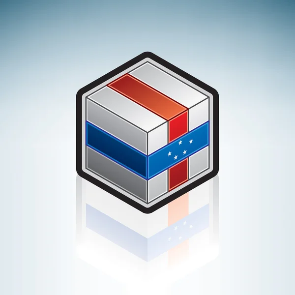 Netherlands Antilles { Middle America } — Stockový vektor