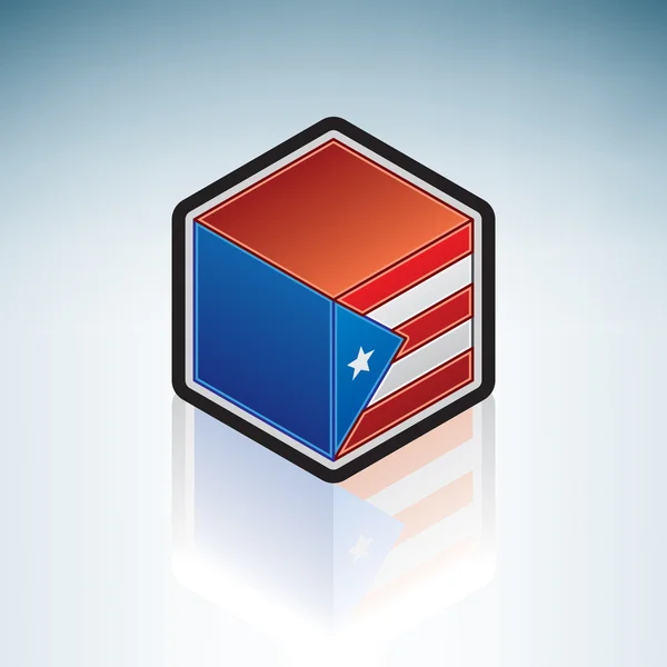 Porto Rico (Amérique centrale) — Image vectorielle