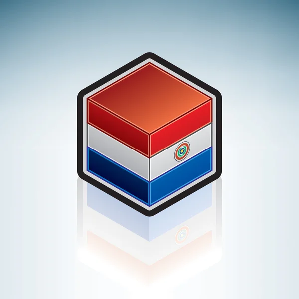 Paraguay { South America } — Stockový vektor