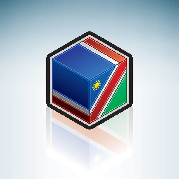 Namibie Gary Afrique — Image vectorielle