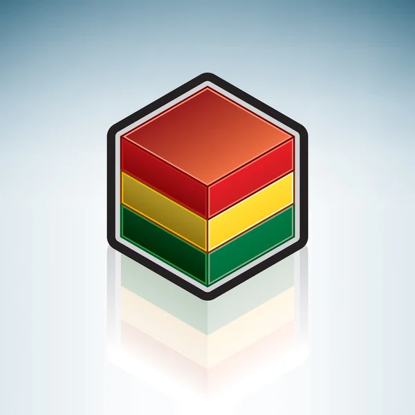Bolivia { South America } — Stockový vektor