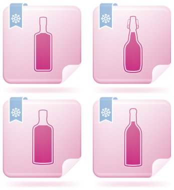 Alcohol bottles clipart