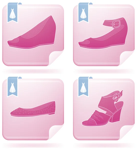 Woman's Shoes — Stock Vector