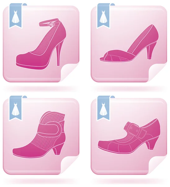 女人的鞋子 — 图库矢量图片