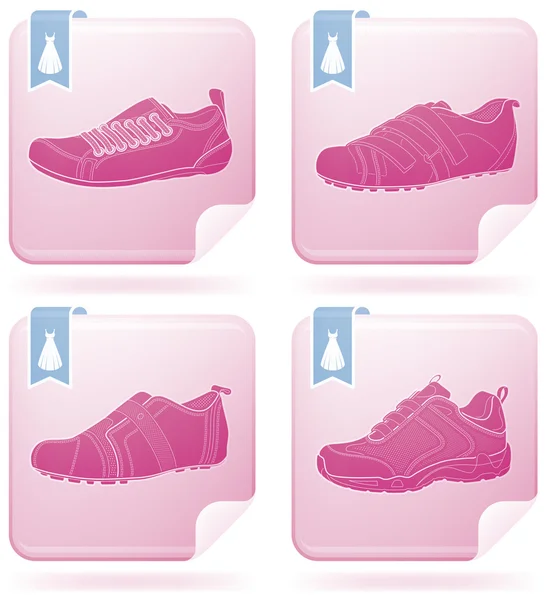 Chaussures de femme — Image vectorielle