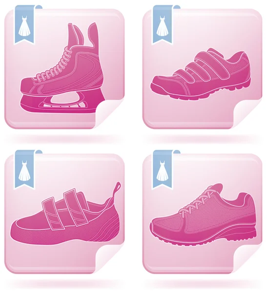 Chaussures de sport — Image vectorielle