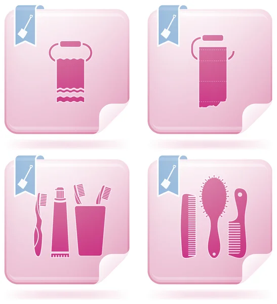 Bathroom utensils — Stock Vector