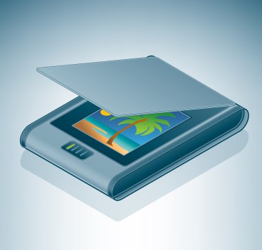 Flatable Photo Scanner clipart