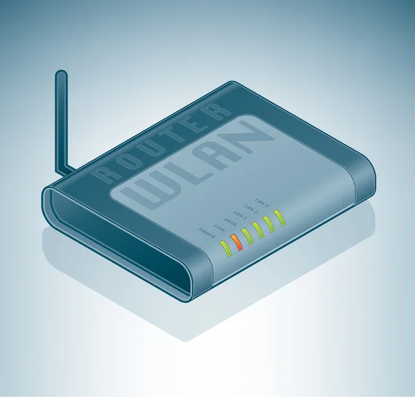 Router Internet wireless — Vettoriale Stock