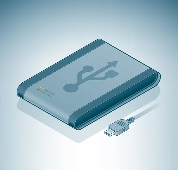Зовнішні USB-диска — стоковий вектор