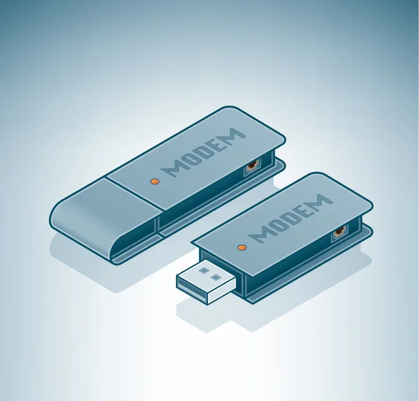 USB Modem — Stok Vektör