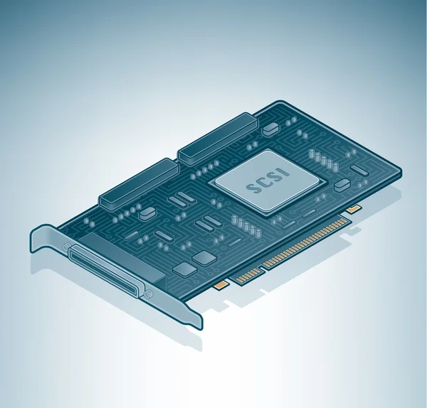 Cartão SCSI — Vetor de Stock