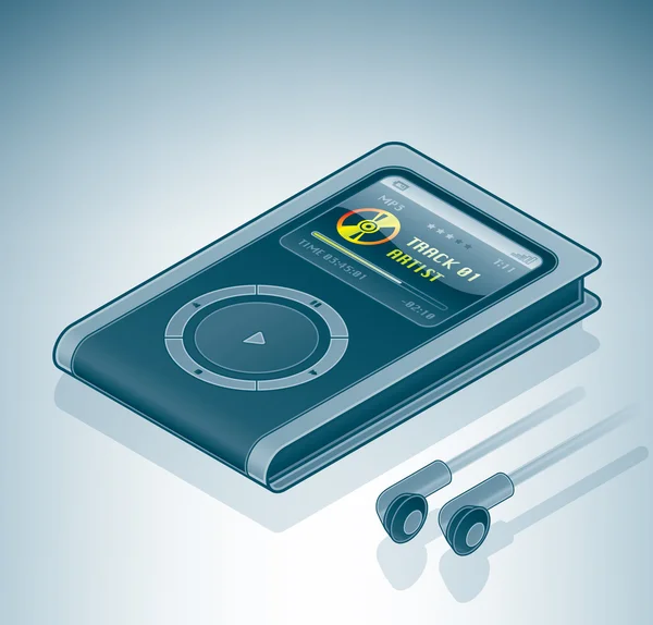 MP3 / MP4 Мультимедійний плеєр — стоковий вектор
