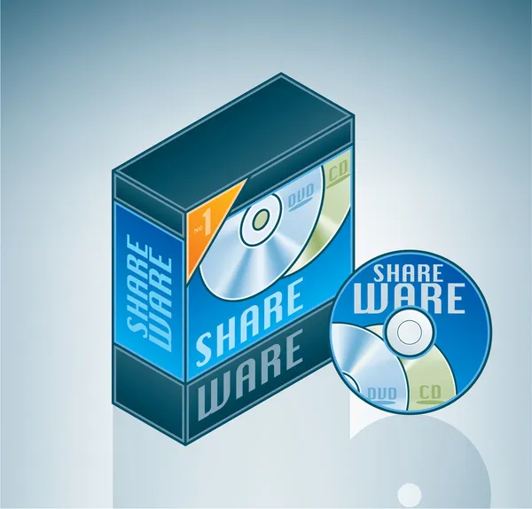 Pakiet oprogramowania shareware — Wektor stockowy
