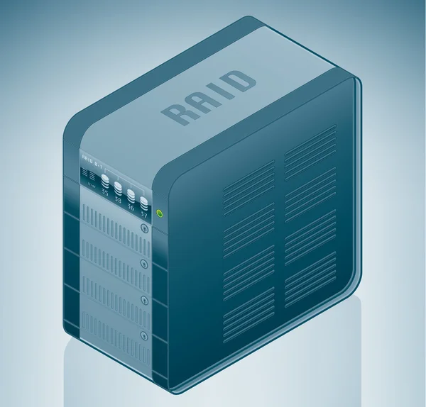 Unidad de copia de seguridad / RAID de la unidad de disco duro — Archivo Imágenes Vectoriales