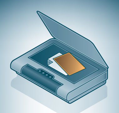 Flatable Photo Scanner clipart