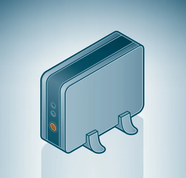 USB External Drive — Stock Vector