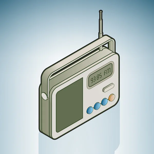 Radio de poche — Image vectorielle