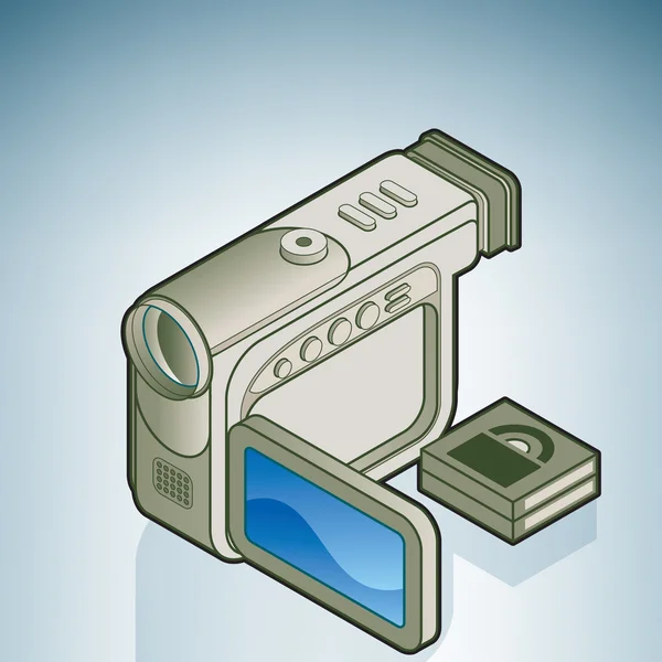 Câmera digital pequena —  Vetores de Stock