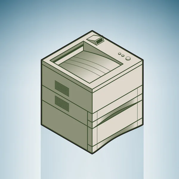Большой лазерный принтер Office — стоковый вектор
