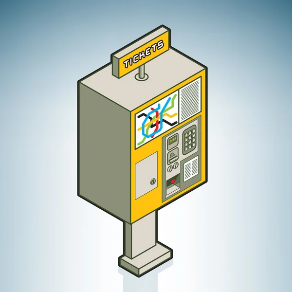 Автомат по продаже билетов — стоковый вектор
