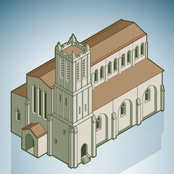 Katholische Kirche — Stockvektor