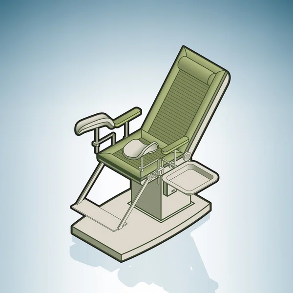 Gynecology chair — Stock Vector